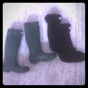 Green hunter boots
